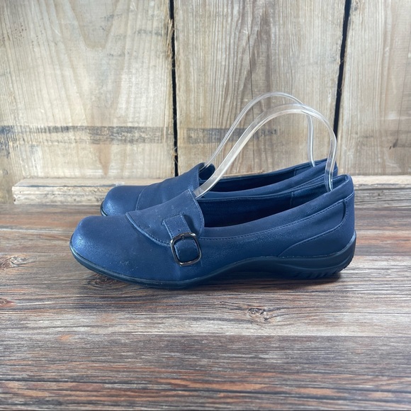 New Easy Street Comfort Wave Navy Blue Slip on Flats Womens shoes size 7.5 - Picture 9 of 15